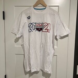 White USA Swimming 2024 T-Shirt